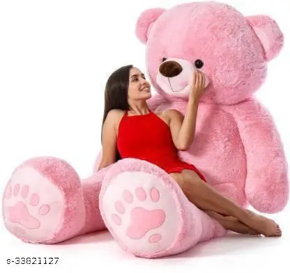 3 Feet Pink Footprint Teddy Bear I Love You Jumbo For Some One Special – 36 INCH