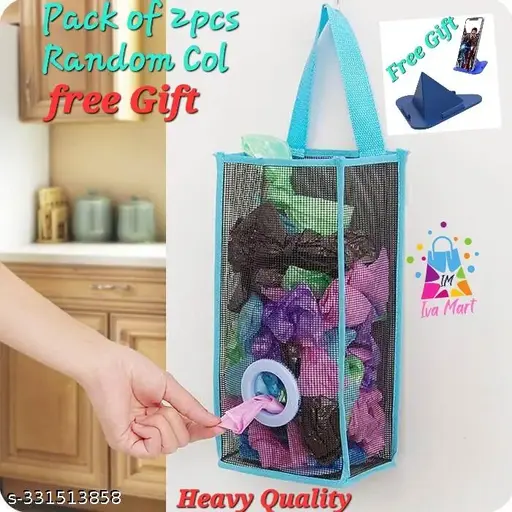 Iva Mart classy Poly holder for kitchen use and also Multipurpose use with free gift pyramid mobile stand.(pack of 3)