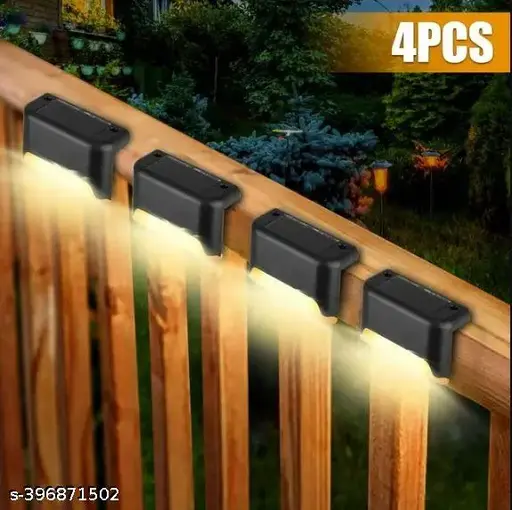 Solar Deck Lights Outdoor, Solar Step Lights Waterproof Pack Of 4