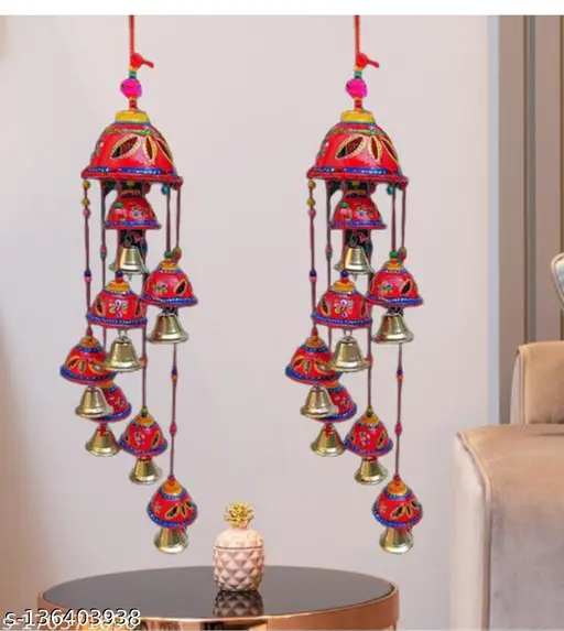 Wall Hangings Home Decor Decoration windchimes Handicraft Hand Painted Wind Chimes Home Décor Wind Chimes Wall Hanging windchimes wind chimes 7 bells hanging For Home Decor Pack of 2