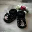 TRECIFY INFANT WEAR COTTON BLACK BABY BOOTIES 0 – 12 MONTH / PACK OF 1 / FOR BABY BOYS AND BABY GIRLS / BABY MITTENS / BABY CLOTHING / BABY SHOES & SANDELS / NEWBORN BABY