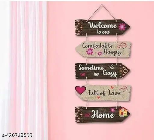 Sketchfab Wooden Wall Hanging Decorative Items For Home Decoration|Office Decor| comfortable happy Home hanging | wall décor | wall hanging |