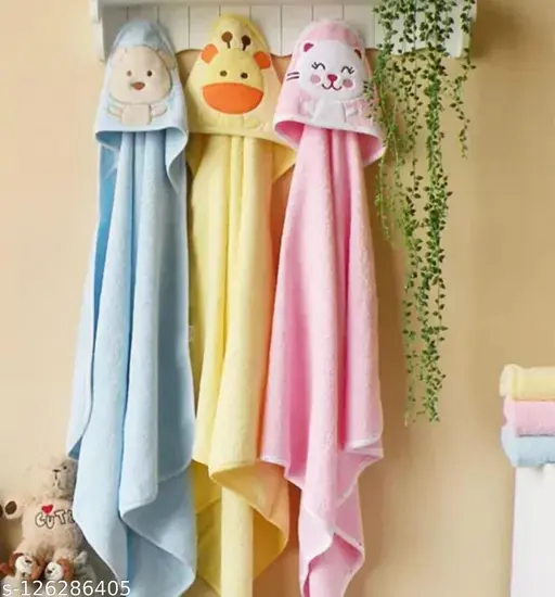 NAMAN New Born Baby Blanket/ Baby Bath Towel Baby Wrapper For AC Room Baby Unisex Blanket Baby Care Sleeping Bag Pack of 3
