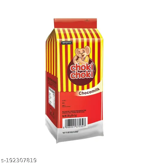 CHOKI CHOKI Choco Milk Stick Pouch – 250g (50 Pieces)