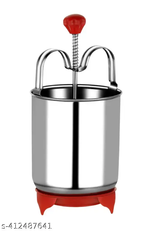 Mendu Vada Maker Perfectly Shaped and Crispy Mendu Vada Maker Machine Medu Vada and Donut Maker Stainless Steel for Homemade Donuts and Medu Vadas (Stainless Steel)