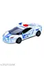 Police Car with Lights, Push & Go Powered, Music and Siren Sound Car Toy for Kids Toy Vehicle Playsets