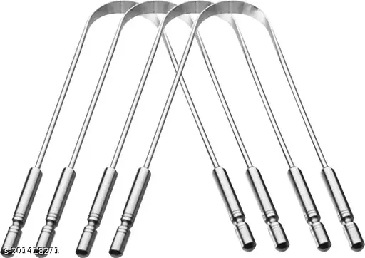 Nurpi Steel Tongue Cleaner (Pack of 4)