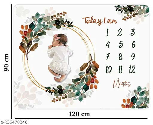 Fancy Baby Blankets & Baby Monthly Milestone Blanket