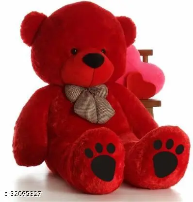 Red 90 Cm 3 feet Huggable And Loveable For Someone Special Teddy Bear – 90.5 cm (Red)