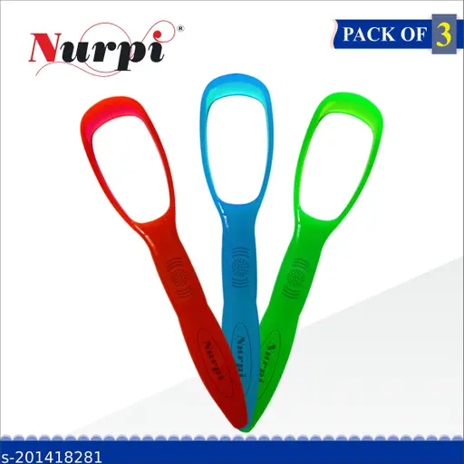 Nurpi Plastic Tongue Cleaner (Pack of 3)