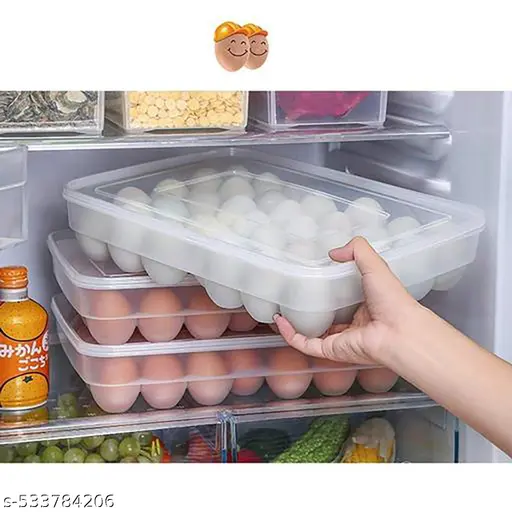 24 Grid Egg Storage Egg Refrigerator Storage Tray ( Pack of 1)