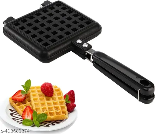 SWAURSAHA Non Stick Waffle Maker Gas Pan – Waffle for Easy Cooking and Cleaning