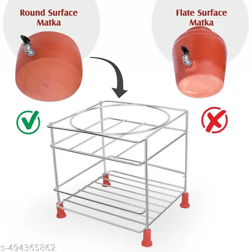 VIGNESHGENIX ROUND Matka Fixing Predictions/ Water Storage Container/ STAINESS STEEL pot stand/ Stabilizing Flooring Equipment/